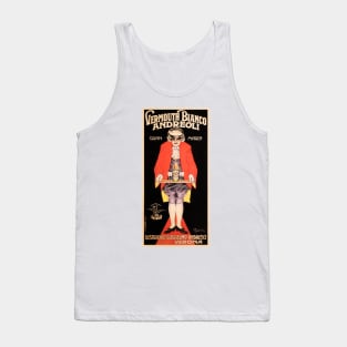 VERMOUTH BIANCO ANDREOLI Italy Verona Distillery Liquor Advertisement Tank Top